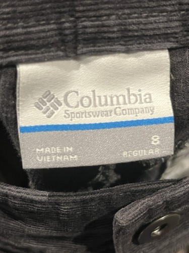 Columbia Corduroy Pants Straight Leg Gray Size 8 Stretch - Picture 7 of 9