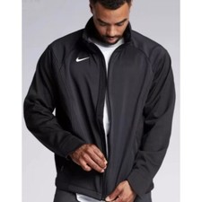 NIKE Full-Zip Black Jacket zip up hood workout running Sm Med Large 145