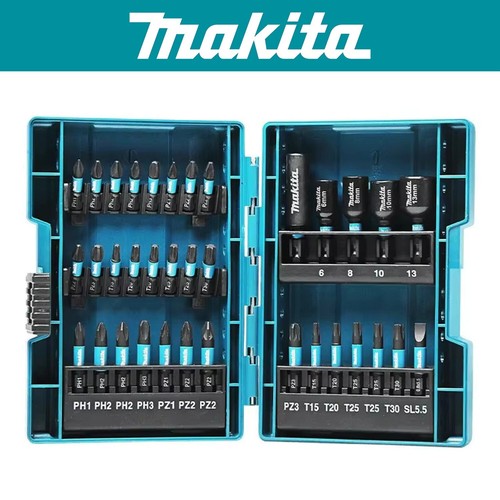 Makita E-06638 Impact Driver Bit and Socket Set 35PCS Hex Shaft Hexagon ...