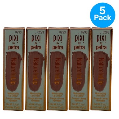 Pixi Naturelle Lip Moisturizing Lip Colour Nectar 0.1 oz 5 Pack New