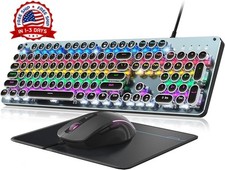 Teclado Y Mouse Mecanico Gamer Gaming Juegos Iluminacion Para PC Computadora