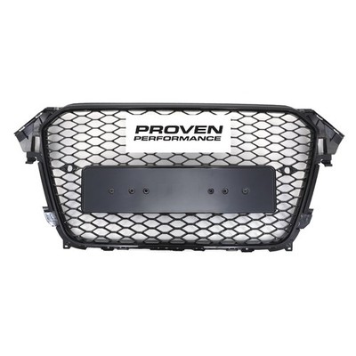 SCHWARZER KÜHLERGRILL IM RS4-STIL CHROMZUBEHÖR FÜR AUDI A4 B8.5 FACELIFT 2013-16