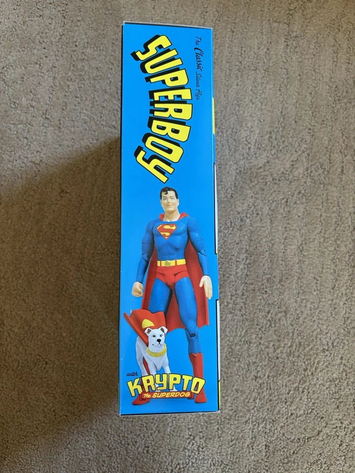 Juego de figuras de acción de lujo #11537 DC Direct Silver Age SUPERBOY SUPERGIRL KRYPTO Foto 4 de 4