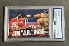 JIM ROSS 2001 FLEER WWF WRESTLEMANIA SIGNED AUTOGRAPHED CARD PSA/DNA CERTIFIED