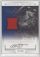 2016 Panini National Treasures Treasure Materials 97/99 Ian Desmond #TM-ID 1e3a