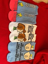 3 Pair New Peanuts children/kids or Small adult Ankle Socks /NEW no tags