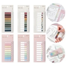 For Organizing Page Markers Manual Measurement PET Material Real Color