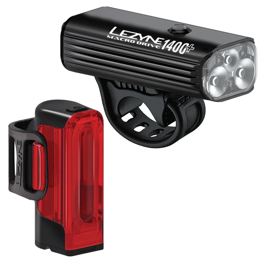 Par de luces Lezyne Macro Drive 1400+/Strip Drive Pro 400+