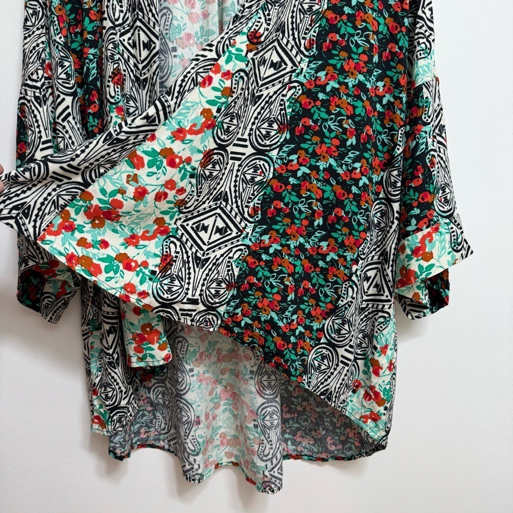 Michael Stars Mixed Pattern Patchwork Open Front … - image 6