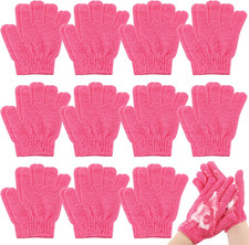30 Pair Exfoliating Glove Double Sided Exfoliating Bath Gloves Pack Nylon Colorf