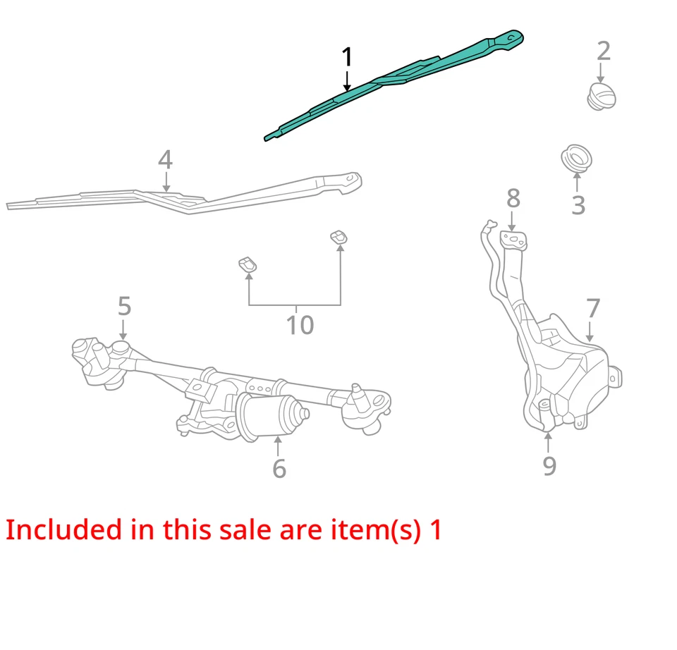 Brazo limpiaparabrisas Dodge Plymouth Neon SX 2.0 2000-2005 5014793AB - NUEVO OEM Foto 3 de 4