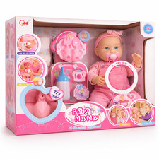 Baby Doll Potty Training Doll With Light & Sound Potty Bottle Dummy Accessories