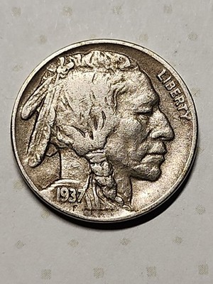 1937-D Buffalo Nickel~Full Horn~XF HIGH GRADE~FAST FREE SHIPPING #1