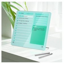 Desktop Thickened Acrylic Dry Erase Board to do List Planner Board 12"x10" Ta...