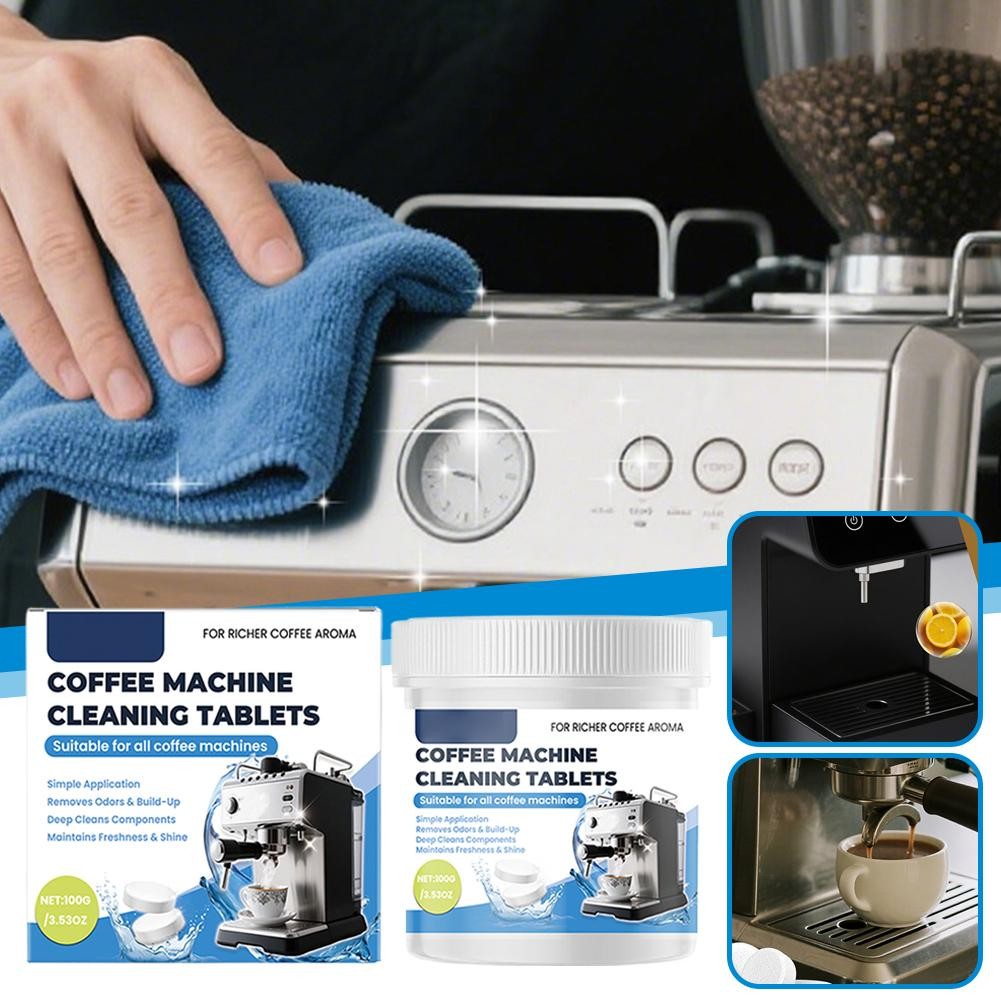 Coffee Machine Cleaner Descaler Tablets 3.53oz,easy to Dissolve and Use *  HNK