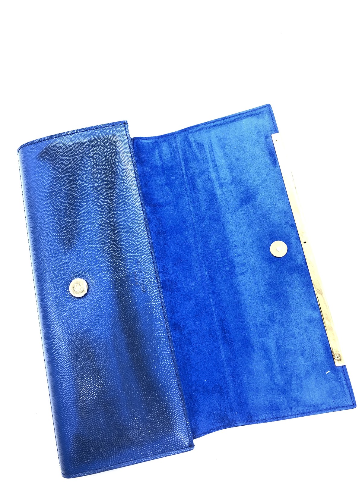 Saint Laurent Paris pochette da donna borsa da sera borsetta SCH434 vera pelle blu