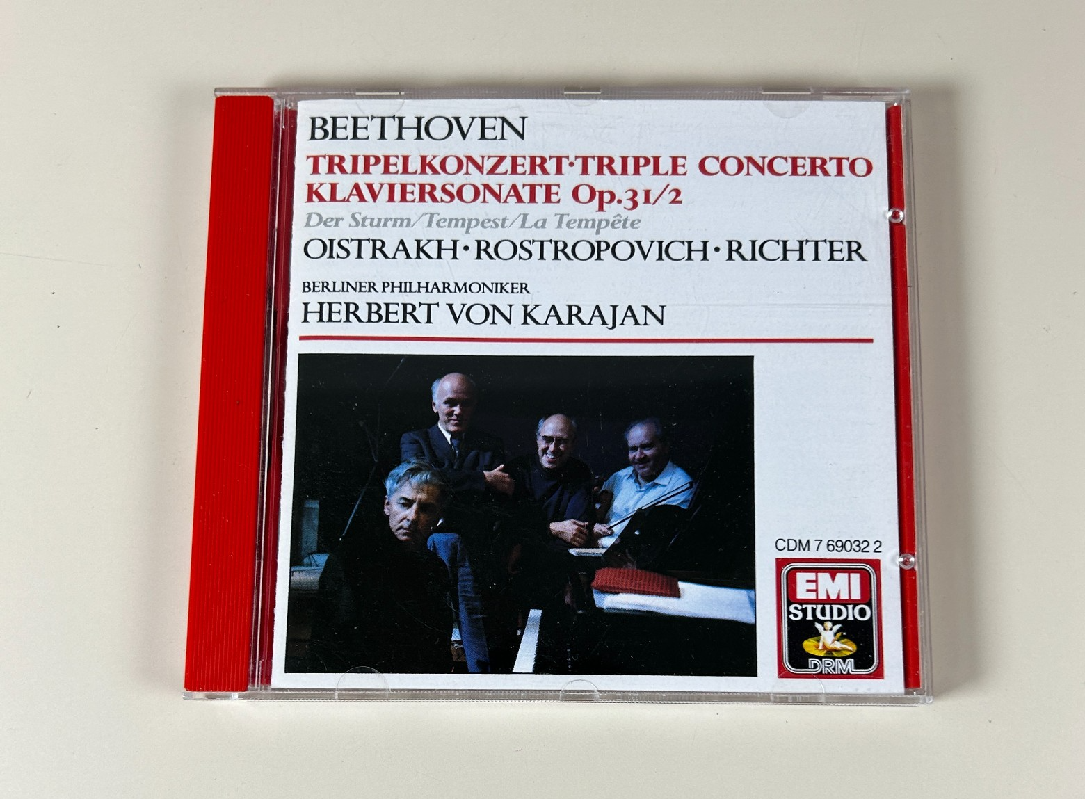 Beethoven Oistrach Rostropovich Richter - Tripelkonzert-Triple Concerto/ CD EMI