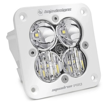 Baja Designs Squadron Pro Flush Mount White Clear LED Driving/Combo Light Pod