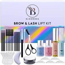 Lash Lift Kit & Eyebrow Lamination Kit, 2-In-1 Solution, at Home Brow Lamination