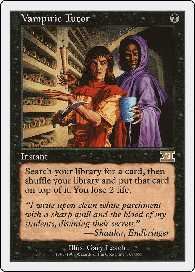Vampiric Tutor #161 (LP) Classic Sixth Edition MTG