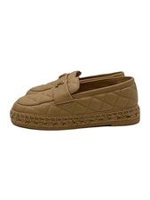 Chanel Low-Cut Sneakers/36/Beg/Leather/G39936/2023