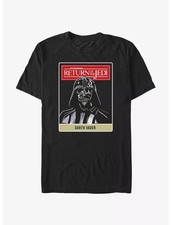Star Wars Return Of The Jedi Darth Vader Badge T-Shirt Unisex Black