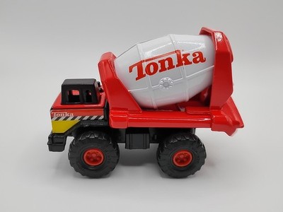 1998 Tonka Maisto Mighty Mini Cement Mixing Truck Red Diecast