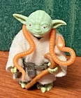 LS Star Wars YODA Orange Snake Red Eyes 100% Complete Figure 1980 Kenner Vintage