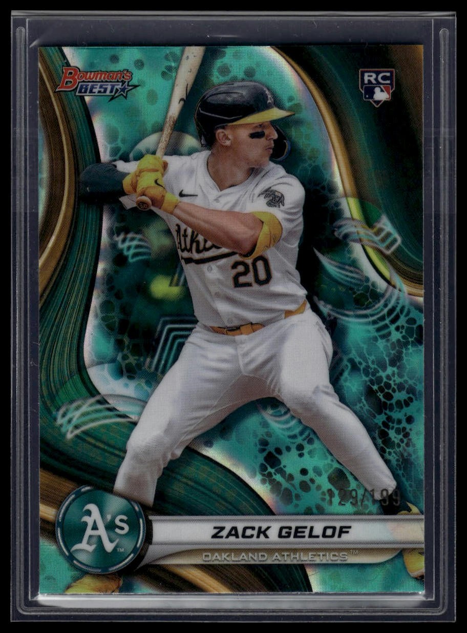 2024 Bowman's Best #46 Zack Gelof Aqua Lava Refractors #/199
