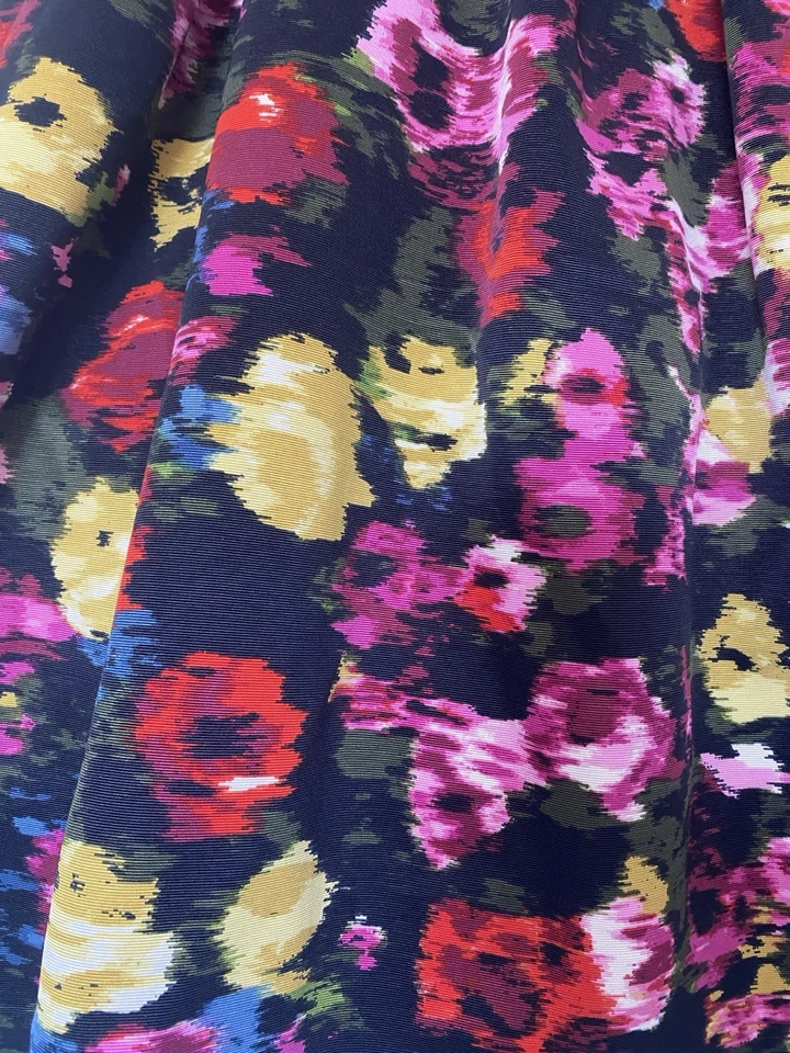 Falda de Fiesta Eliza J Floral Midi Volantes Jacquard Rosa Rosas Tul Base Talla 14 Foto 2 de 4