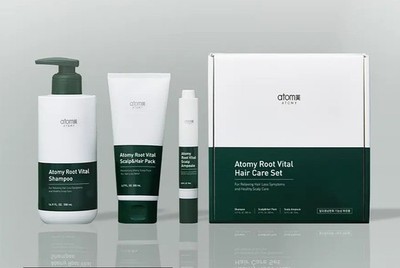 Atomy Root Vital Scalp Hair Care Set Shampoo 500ml Pack 200ml Ampoule 15ml