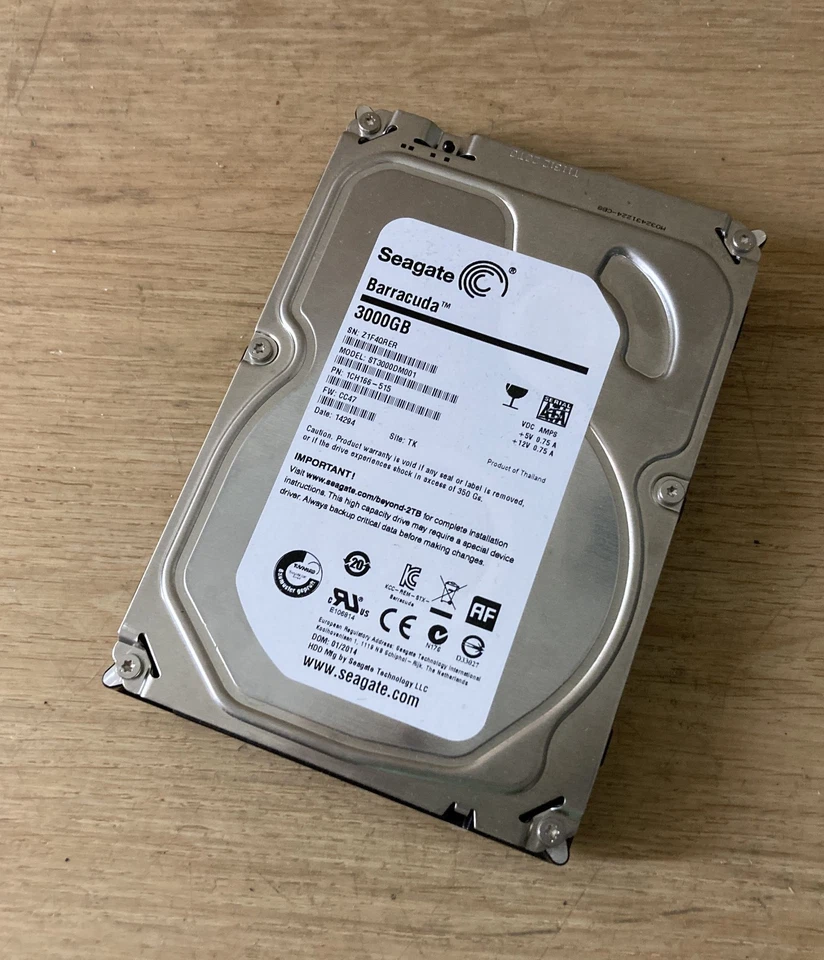 Seagate Barracuda ST3000DM001 3 TB, 64MB Cache, Sata III/600