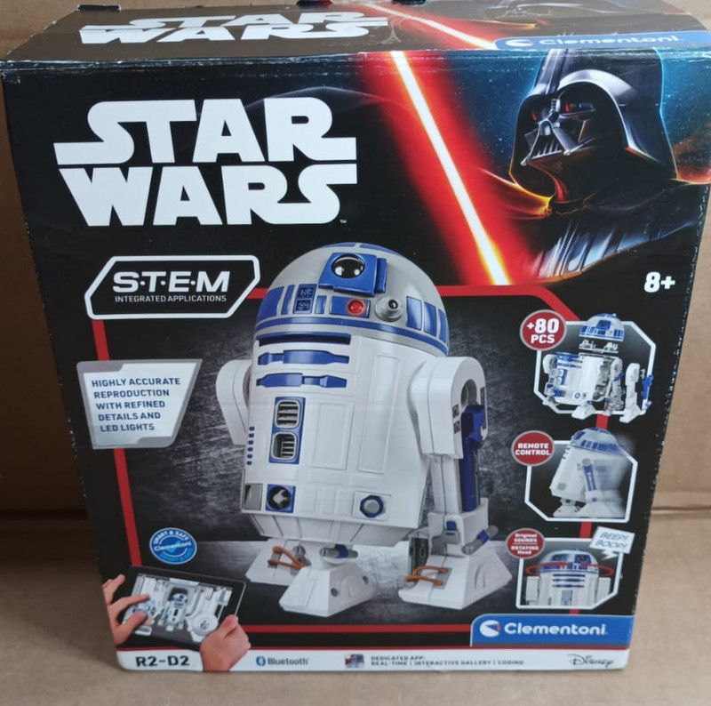 Robot R2-D2 Star Wars Buildable Kit STEM Coding Toy - Clementoni