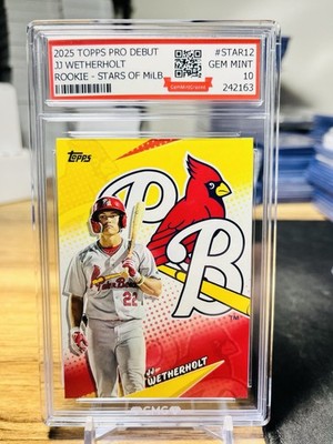 2025 Topps Pro Debut JJ Wetherholt Rookie Stars Of MiLB GMG Graded