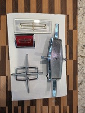 Vintage Lincoln Car Emblem Lot - 4pc 1970s- Grille Header Trunk