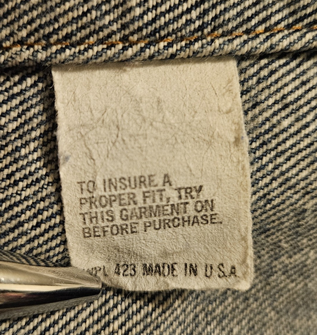 Levi's 70506-0216 Type III Denim Trucker Jacket Made in USA Vintage Early '80's thumbnail 11