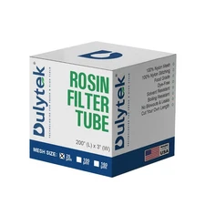 Dulytek Nylon Filter Tube/Sleeve 25 Micron, 3"x200" Roll, Dye-Free Food-Grade