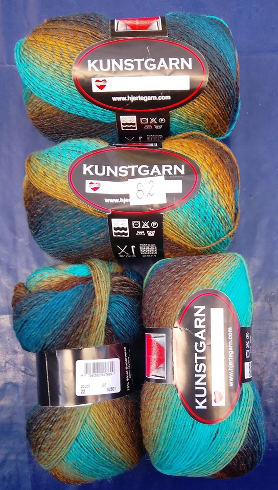 Verlaufwolle "Kunstgarn" - Gew.:  400 g  -  Neu - Wolle