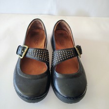 Vionic Goleta Orthaheel Technology Mary Jane Studded Leather Black Shoes Sz 7