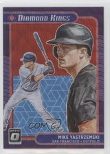 2021 Panini Donruss Optic Diamond Kings Red Wave Prizm Mike Yastrzemski #28 06ee