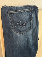 Adriano Goldschmied Mens 32 Blue Denim Cotton Protege Straight Leg Made in USA