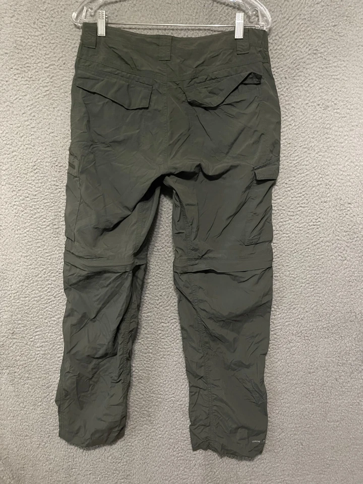 Pantalones convertibles Columbia para hombre 32 x 30 verde carga senderismo cremallera exterior Foto 3 de 4
