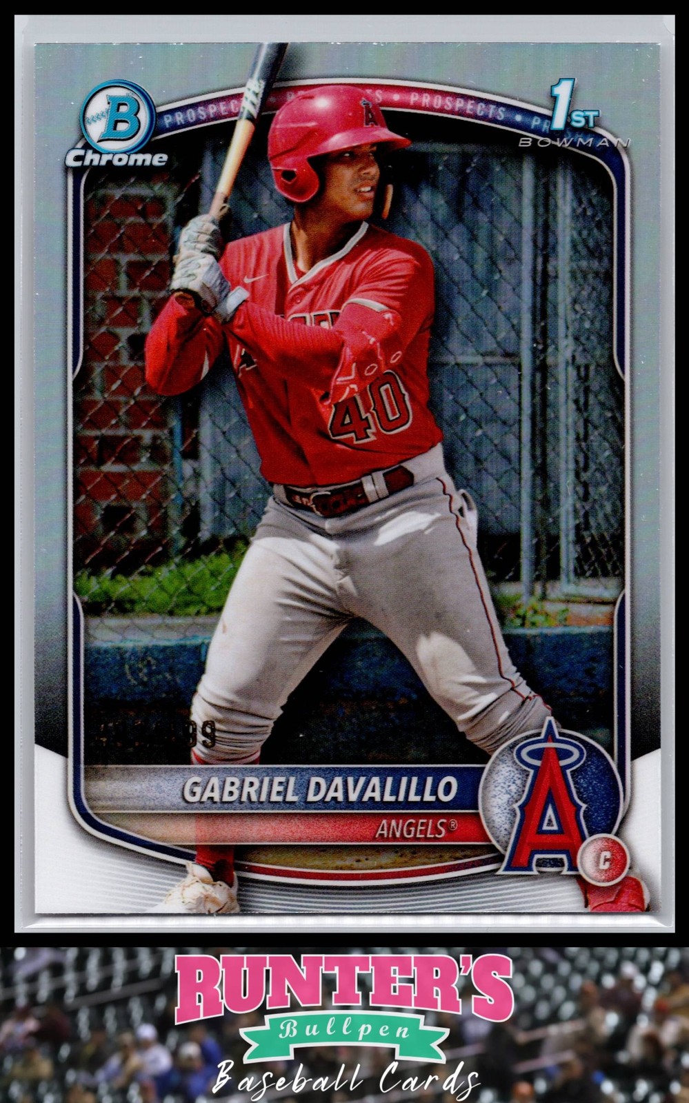 2025 Bowman Chrome #BCP-178 Gabriel Davalillo 1st Bowman Refractor /499