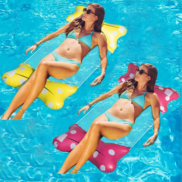 4-In-1 Wasser HäNgematte, Aufblasbare HäNgematte, Aufblasbares Schwimmbett, Wass-image