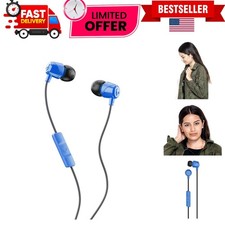 Jib Wired Earbuds - Noise Isolating, In-Line Microphone, 3.5mm AUX - Cobalt Blue