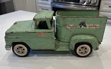 Vintage Tonka Farms  Turquoise / Green Horse  Truck