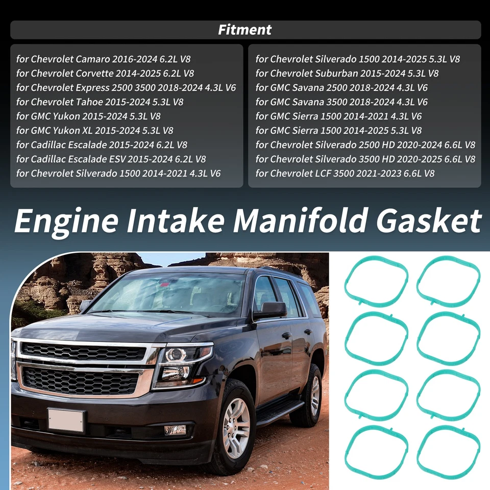 Sellos de corredor de junta de colector de admisión No.12626354 para Chevrolet Tahoe 2015-2024 Foto 2 de 4