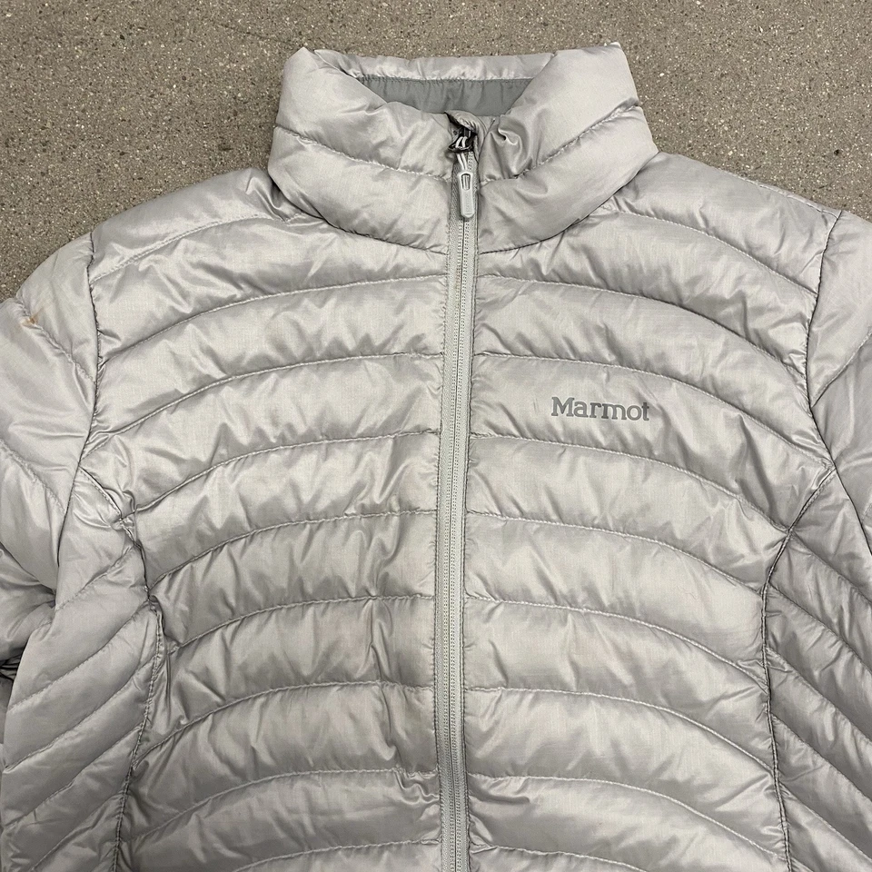 Marmot 600 Fill Duck Down Puffer Jacket Women’s Medium Gray - Image 2 of 4