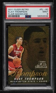 2011-12 Fleer Retro Flair Showcase /150 Klay Thompson #FL-60 PSA 9 MINT