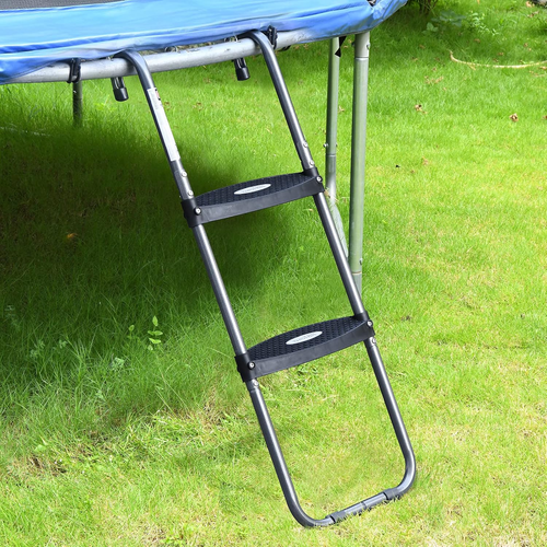 Trampolinleiter mit waagerechten und breiten Stufen, Universalhaken, UV-behandelt Ste - Bild 5 von 12